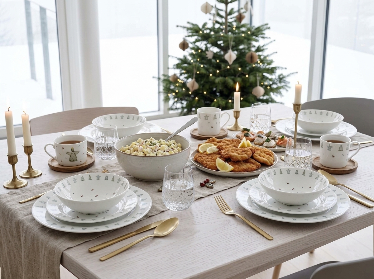 Vánoční kolekce porcelánového nádobí Advent